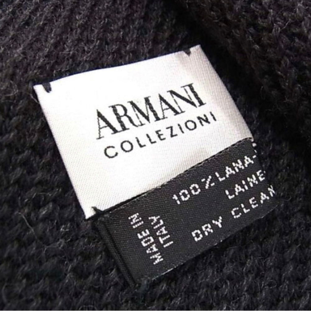 Armani Collezioni 65x12.2 large unisex scarf wool